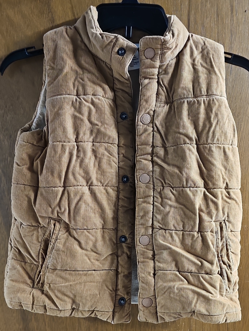 Tommy Bahama Boys  Quilted Corduroy Vest in Camel Tan